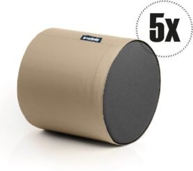 SakyPaky Sedací vaky - 5x Taburet PUR béžový