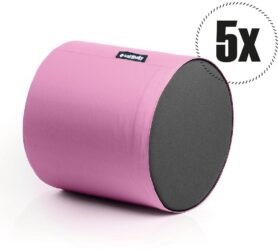 SakyPaky Sedací vaky - 5x Taburet PUR růžový
