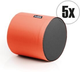 SakyPaky Sedací vaky - 5x Taburet PUR oranžový