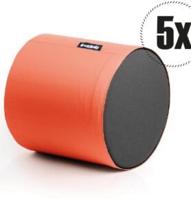 SakyPaky Sedací vaky - 5x Taburet PUR oranžový