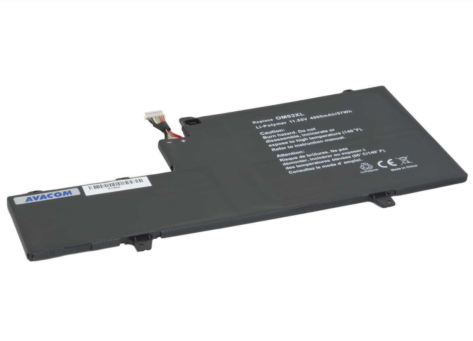 Avacom OM03XL pro HP EliteBook 1030 G2 Li-Pol 11,55V 4900mAh 57Wh