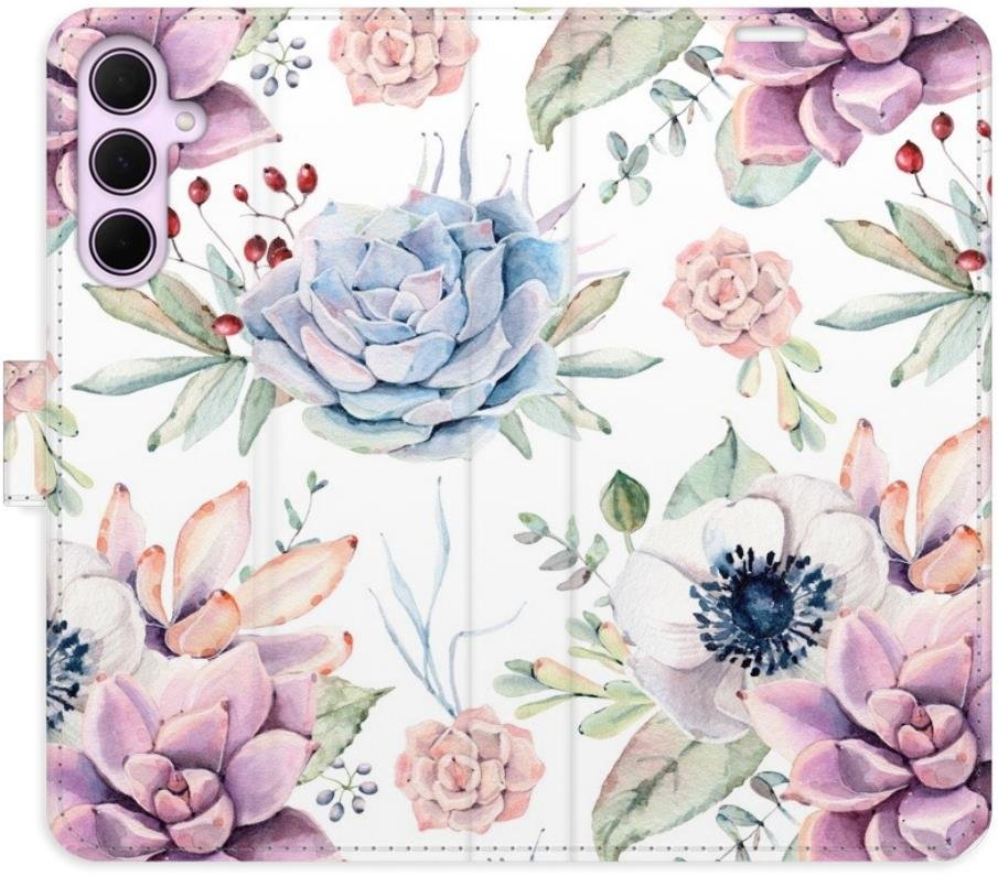 iSaprio Flip pouzdro Succulents Pattern pro Samsung Galaxy A35 5G
