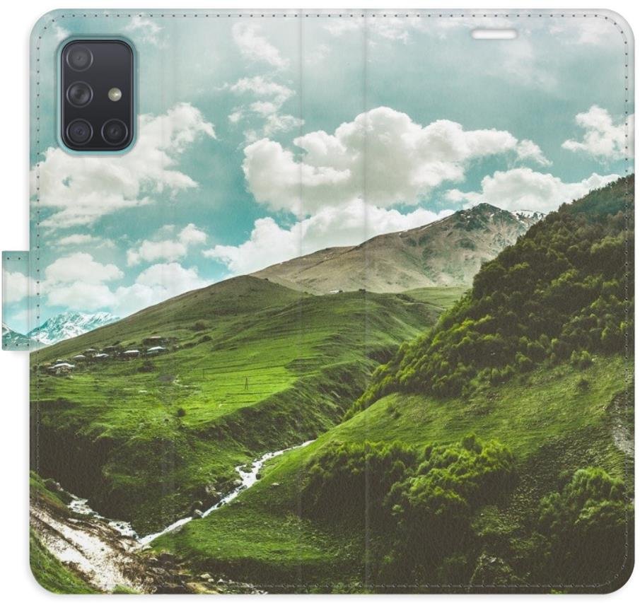 iSaprio Flip pouzdro Mountain Valley pro Samsung Galaxy A71
