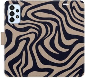 iSaprio Flip pouzdro Zebra Black 02 pro Samsung Galaxy A23 / A23 5G