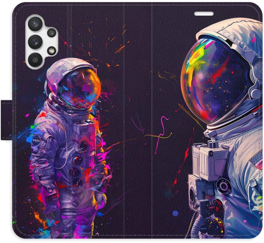 iSaprio Flip pouzdro Neon Astronaut 02 pro Samsung Galaxy A32