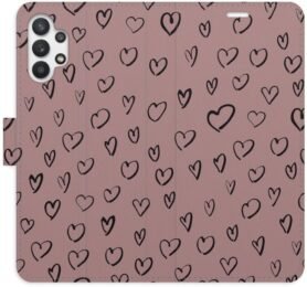 iSaprio Flip pouzdro Heart Dark 02 pro Samsung Galaxy A32 5G