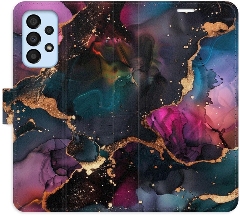 iSaprio Flip pouzdro Dark Marble pro Samsung Galaxy A33 5G