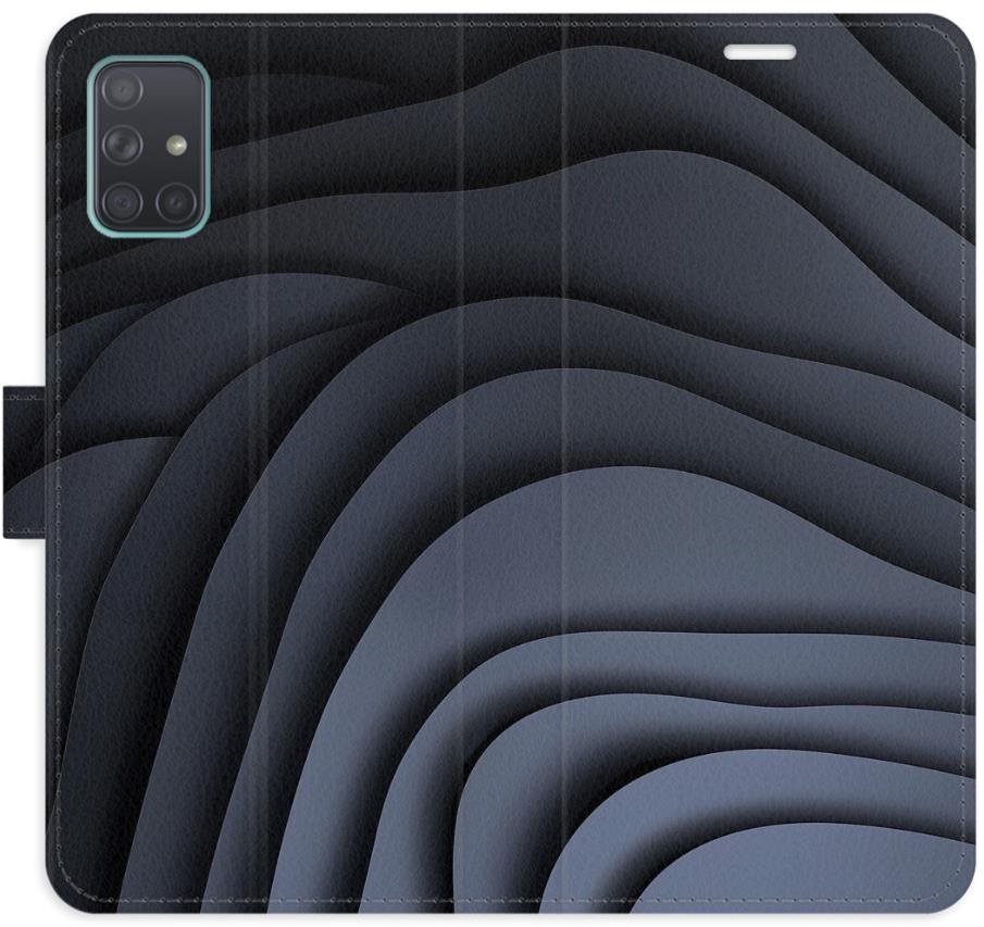 iSaprio Flip pouzdro Dark Waves pro Samsung Galaxy A71