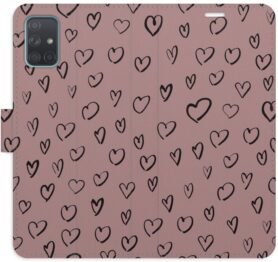 iSaprio Flip pouzdro Heart Dark 02 pro Samsung Galaxy A71