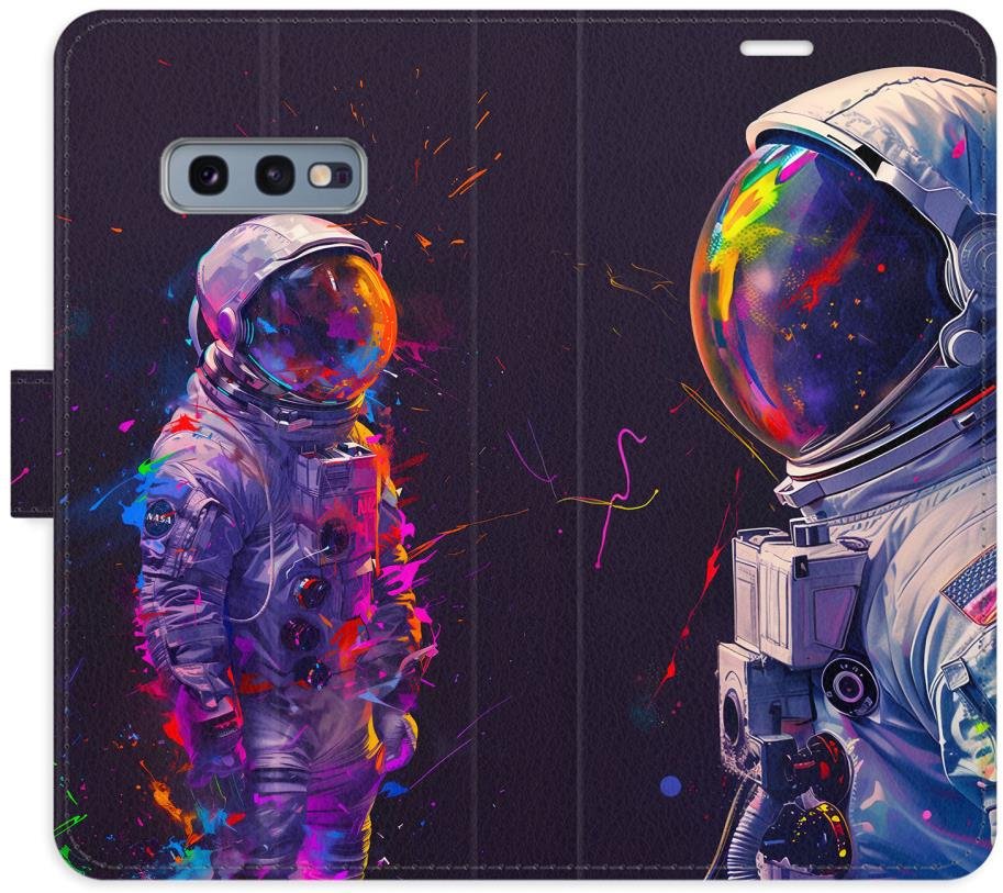 iSaprio Flip pouzdro Neon Astronaut 02 pro Samsung Galaxy S10e