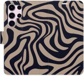 iSaprio Flip pouzdro Zebra Black 02 pro Samsung Galaxy S23 Ultra