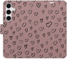 iSaprio Flip pouzdro Heart Dark 02 pro Samsung Galaxy S24