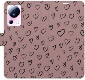 iSaprio Flip pouzdro Heart Dark 02 pro Xiaomi 13 Lite