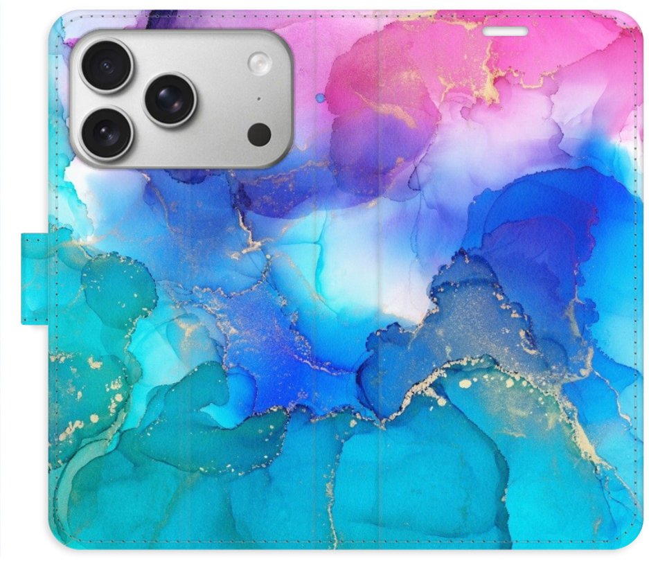 iSaprio Flip pouzdro BluePink Paint pro iPhone 17 Pro