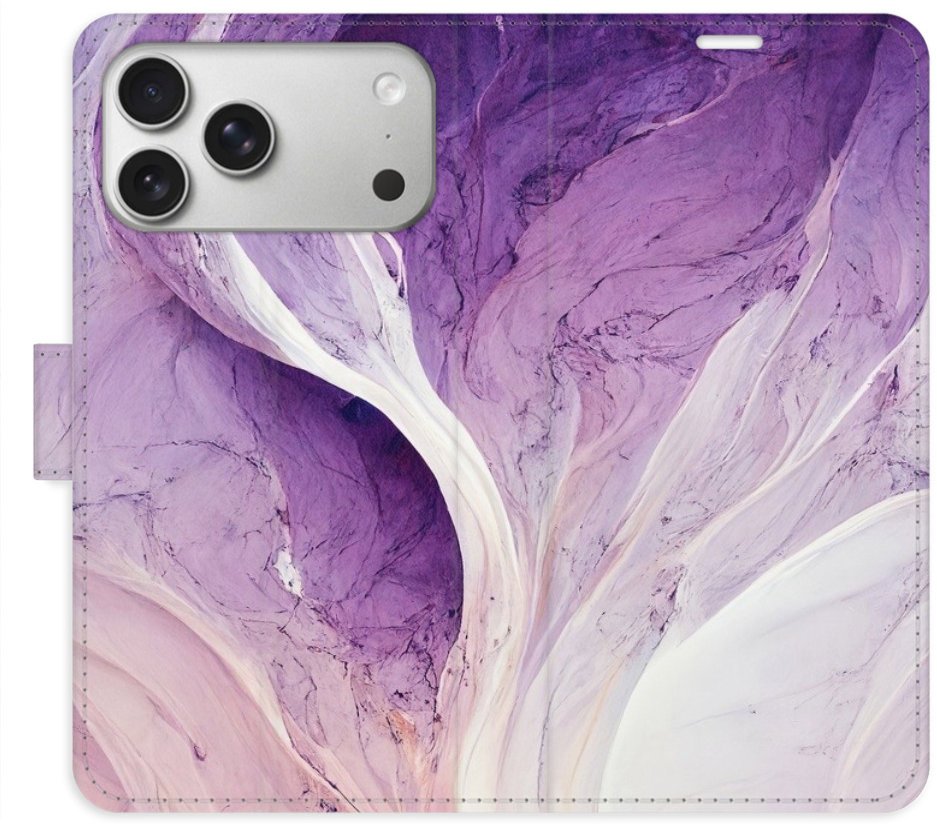 iSaprio Flip pouzdro Purple Paint pro iPhone 17 Pro Max