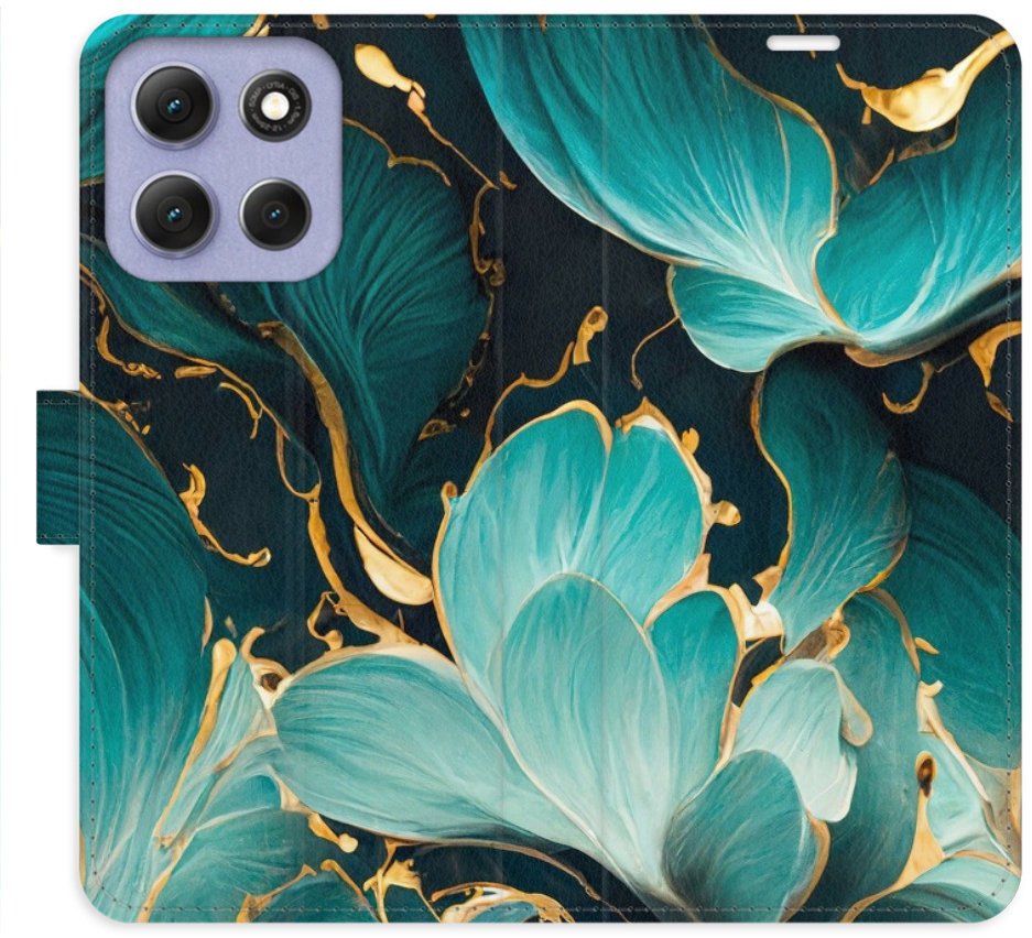 iSaprio Flip pouzdro Blue Flowers 02 pro Motorola Moto G86 5G