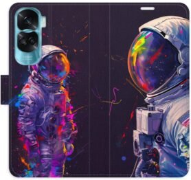 iSaprio Flip pouzdro Neon Astronaut 02 pro Honor 90 Lite 5G