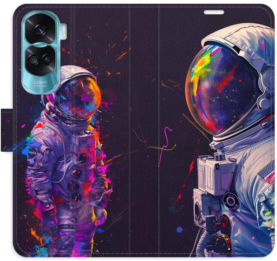 iSaprio Flip pouzdro Neon Astronaut 02 pro Honor 90 Lite 5G