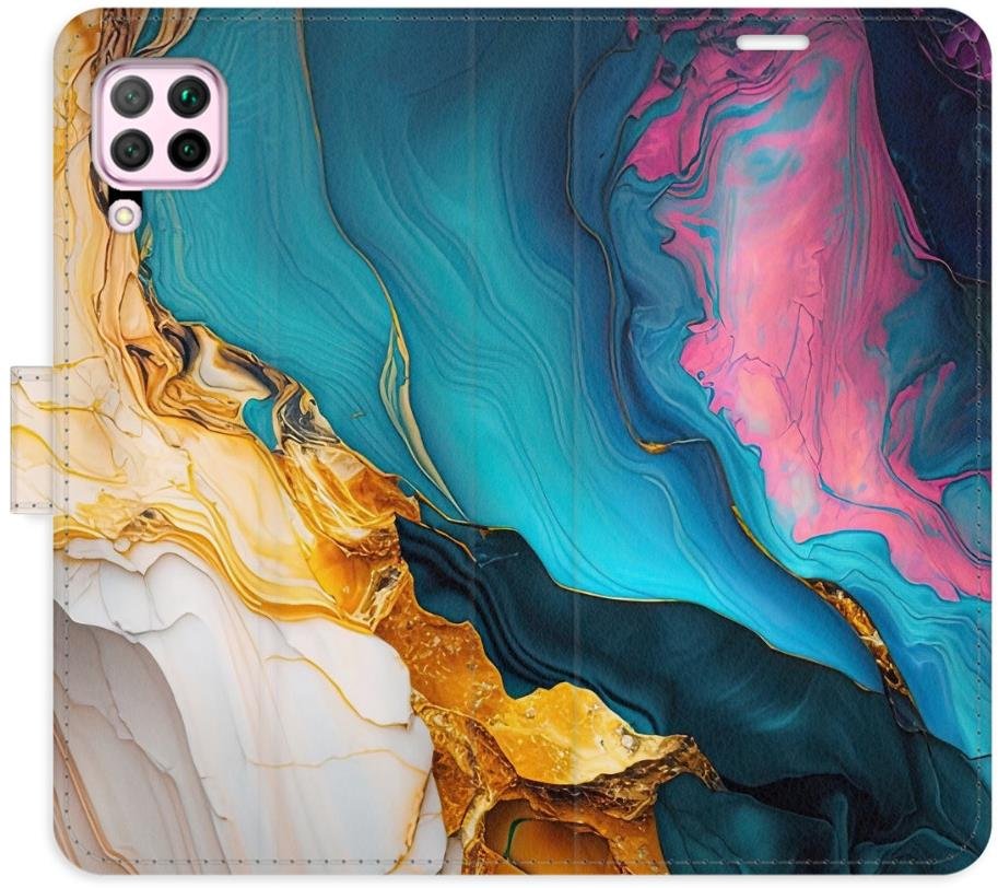 iSaprio Flip pouzdro Colourful Marble pro Huawei P40 Lite
