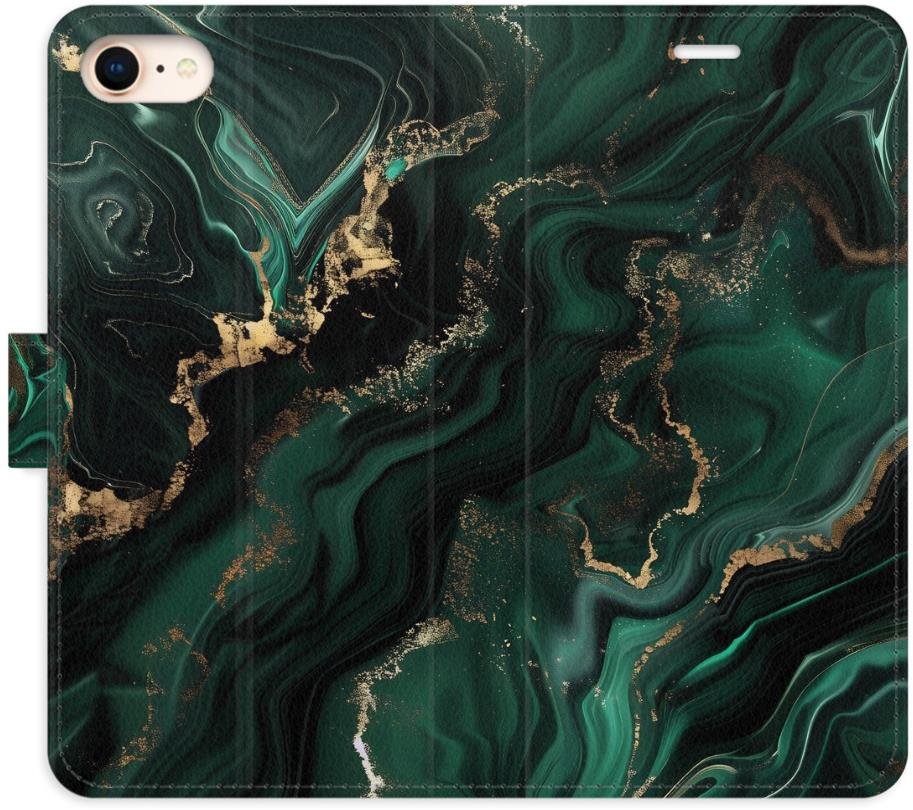iSaprio Flip pouzdro Emerald 02 pro iPhone 7/8/SE 2020