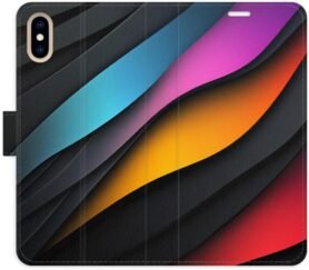 iSaprio Flip pouzdro Color Waves pro iPhone X/XS