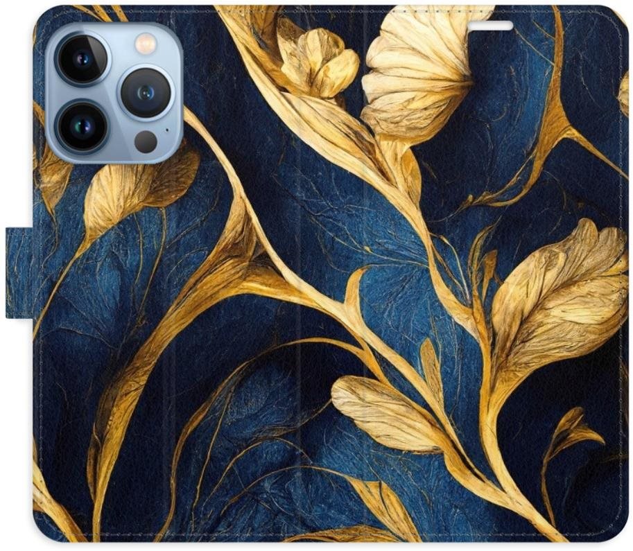 iSaprio flip pouzdro GoldBlue pro iPhone 13 Pro