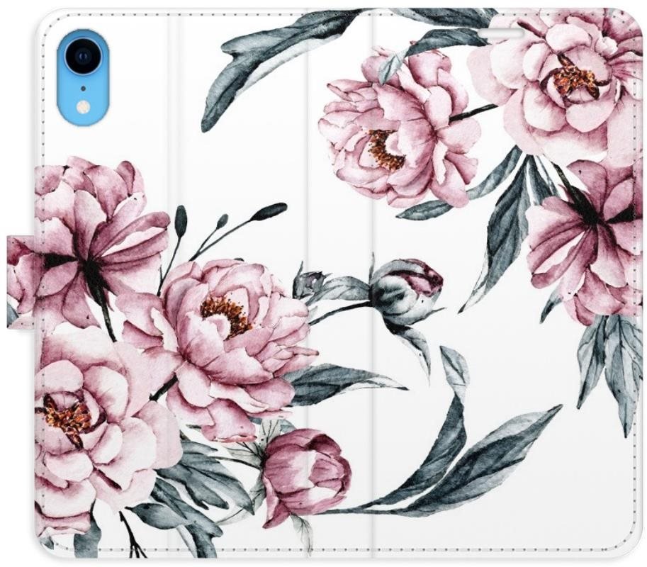 iSaprio flip pouzdro Pink Flowers pro iPhone XR