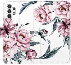iSaprio flip pouzdro Pink Flowers pro Samsung Galaxy A32