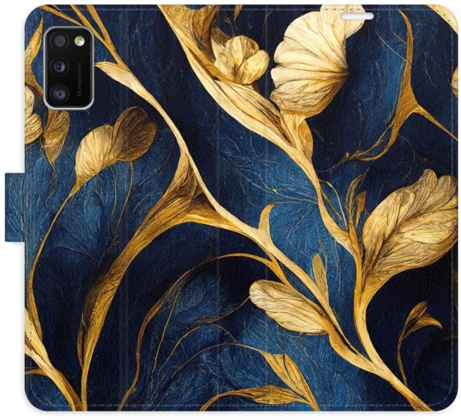 iSaprio flip pouzdro GoldBlue pro Samsung Galaxy A41