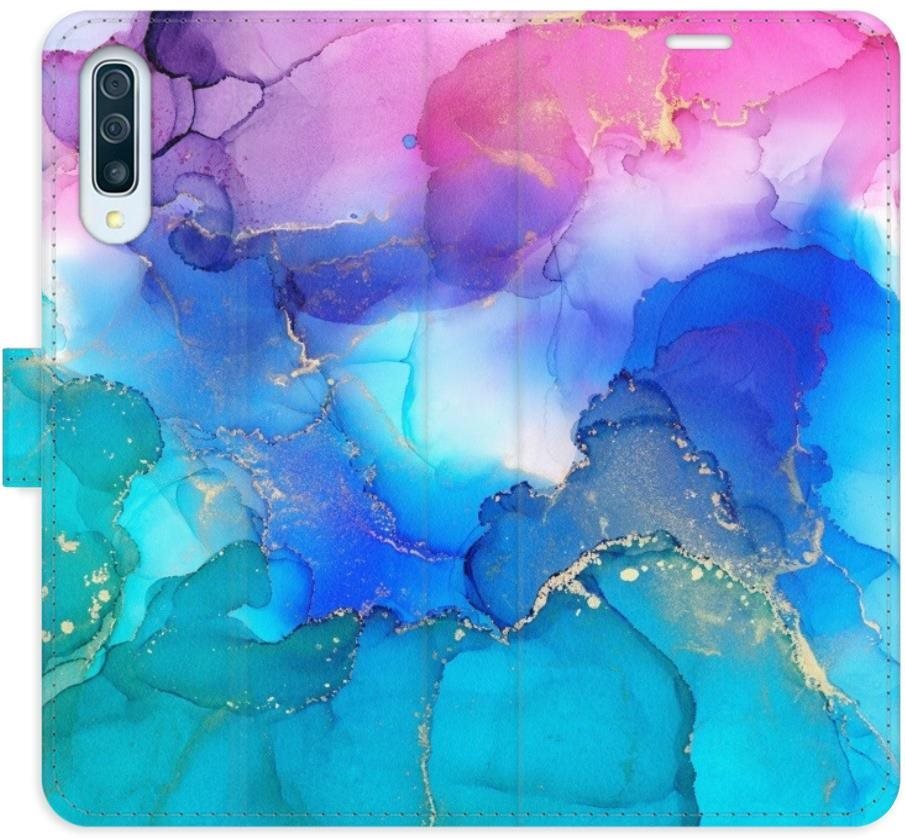 iSaprio flip pouzdro BluePink Paint pro Samsung Galaxy A50