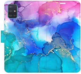 iSaprio flip pouzdro BluePink Paint pro Samsung Galaxy A51