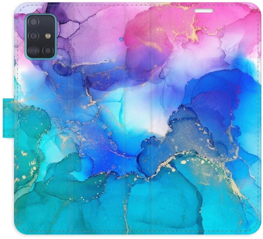 iSaprio flip pouzdro BluePink Paint pro Samsung Galaxy A51