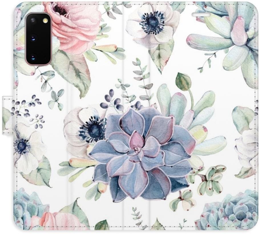 iSaprio flip pouzdro Succulents pro Samsung Galaxy S20