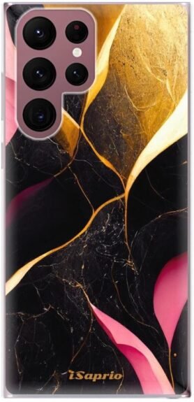 iSaprio Gold Pink Marble pro Samsung Galaxy S22 Ultra 5G