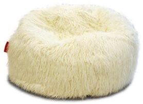 BeanBag Sedací vak Shaggy White