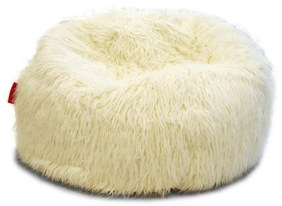 BeanBag Sedací vak Shaggy White