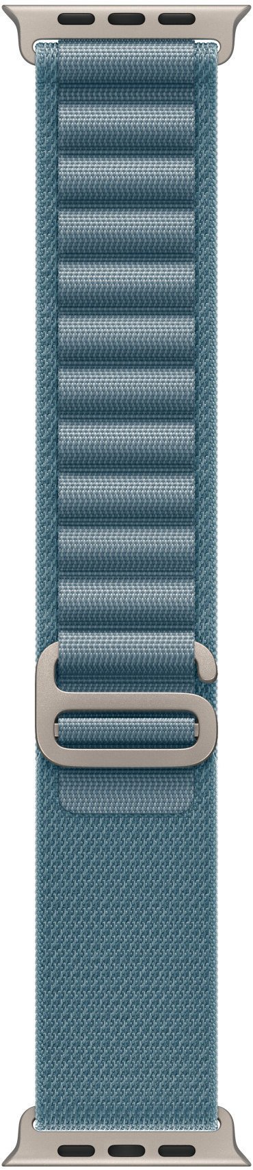 Apple Watch 49mm světle modrý Alpský tah - Small -  provedení z přírodního titanu