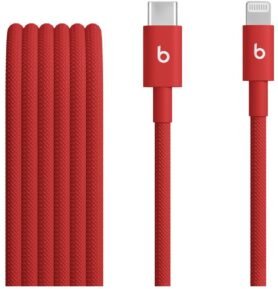 Apple Beats USB-C to Lightning Woven Cable (1.5m) - Rapid Red