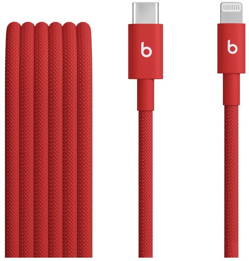 Apple Beats USB-C to Lightning Woven Cable (1.5m) - Rapid Red
