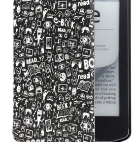CONNECT IT pouzdro pro PocketBook 629/634, Doodle černé