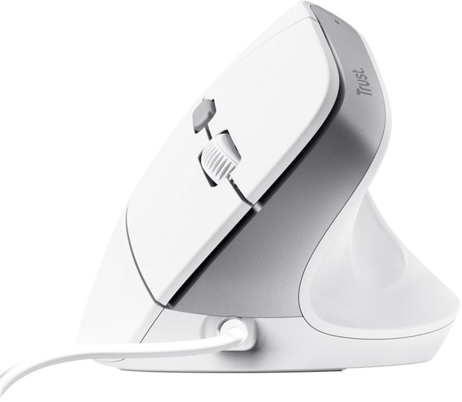 Trust BAYO II Ergonomic Mouse White - bílá