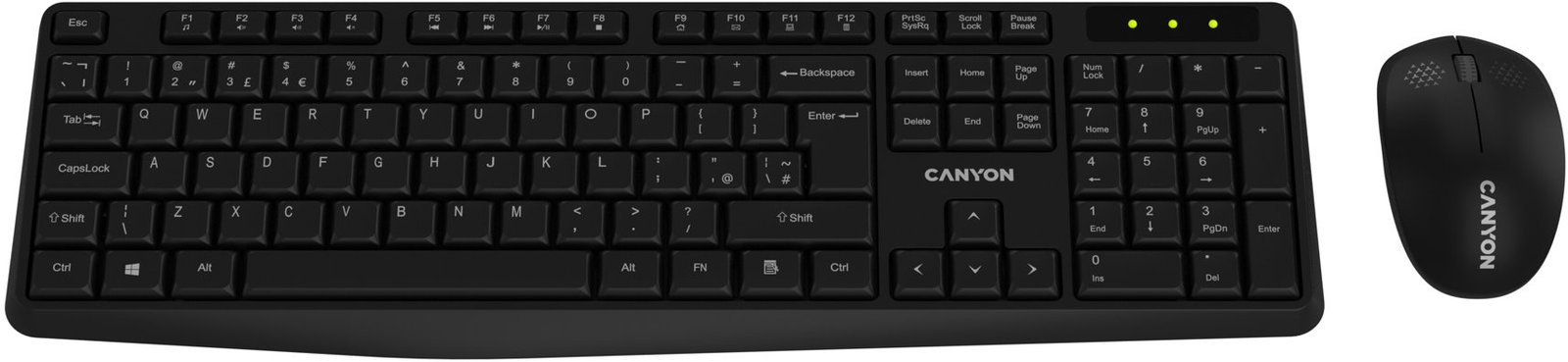 CANYON SET-W01 EN/CS Wireless Black - CZ