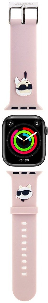 Karl Lagerfeld Karl and Choupette Head NFT pro Apple Watch 38/40/41 Pink