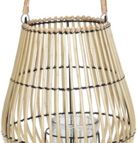 Koopman 54397 Ratanová lucerna na svíčku, 47 cm
