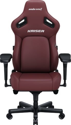 Anda Seat Kaiser 4 Premium Gaming Chair - L Size Maroon PVC