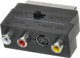 OEM scart - 3x cinch + S-video, přepínatelné IN/OUT