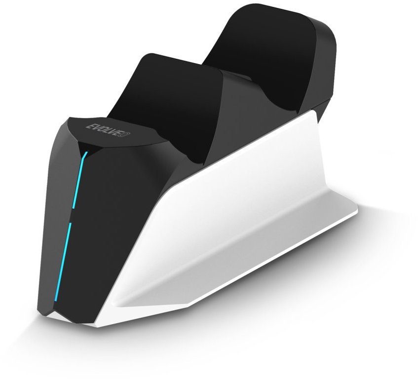 EVOLVEO DockCharge, nabíjecí základna a stojánek pro dva ovladače PS5