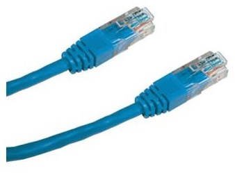 Datacom CAT6, UTP, 0.25m modrý