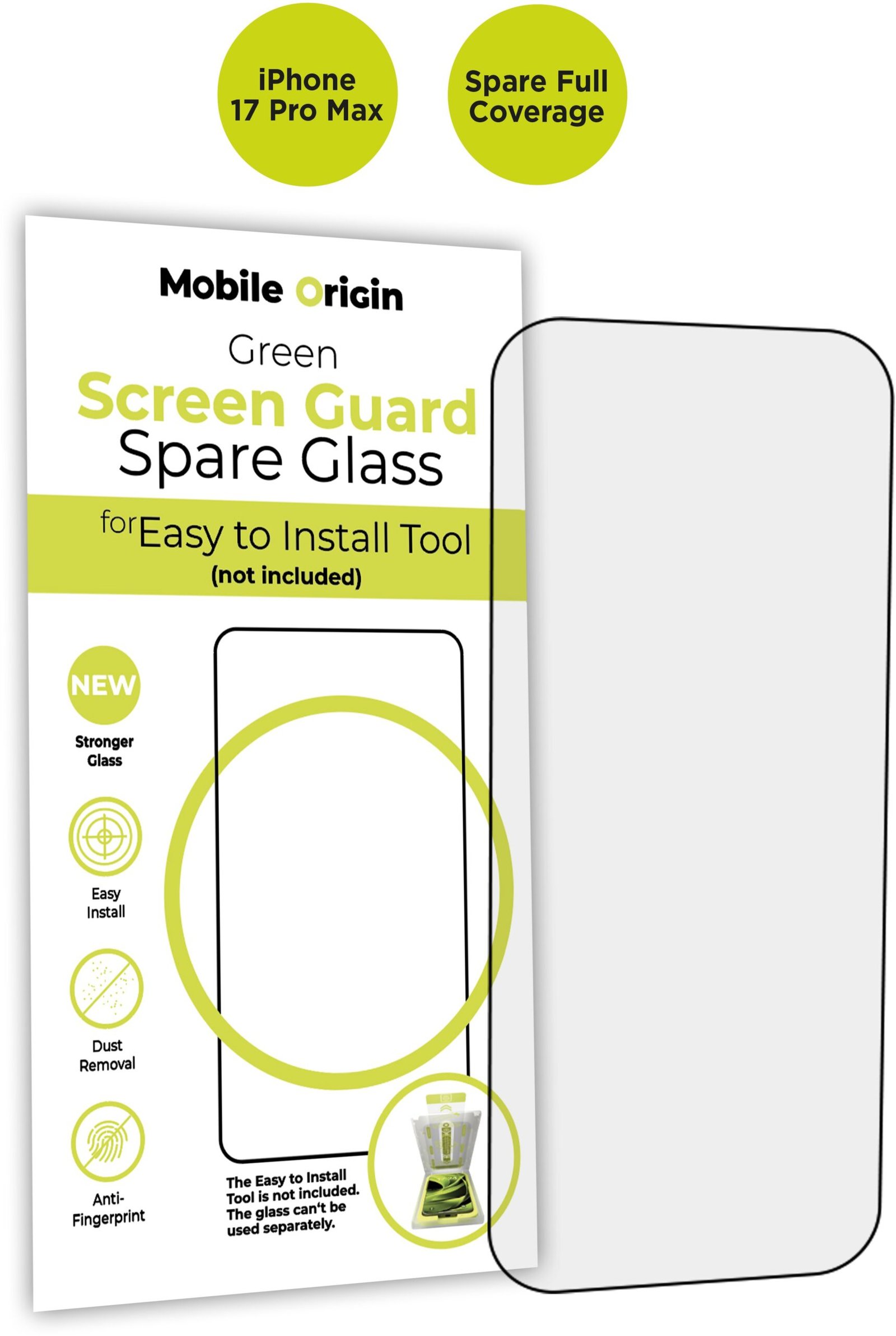 Mobile Origin Screen Guard Spare Glass Full Coverage iPhone 17 Pro Max