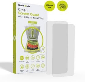 Mobile Origin Screen Guard With Easy Applicator case friendly 2 Pack iPhone Air